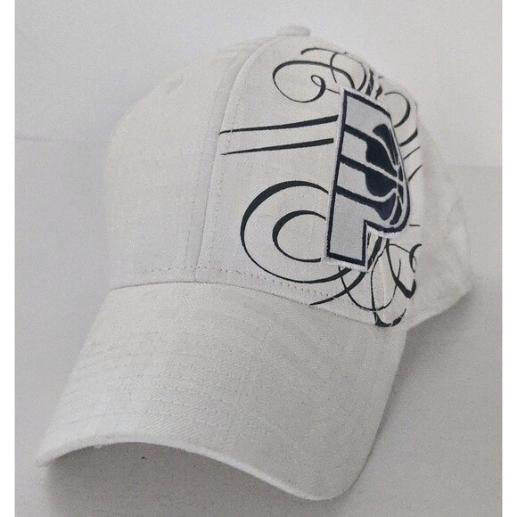 Indiana Pacers NBA Adidas Snapback Hat Cap Rare Exclusive Sample White S/M - Picture 1 of 7